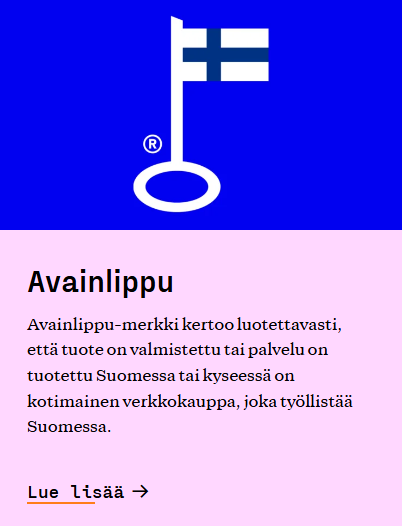 Avainlippu Suomalainen työ